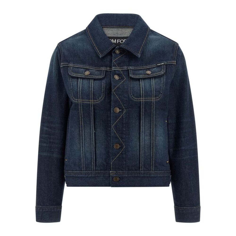 Tom Ford Blue Cotton Denim Women's Jacket